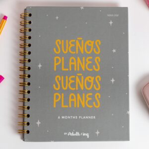 Agenda Sin Fecha 6 Meses Sueños-Planes