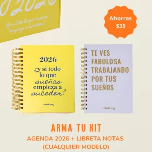 Agenda + journal a precio especial