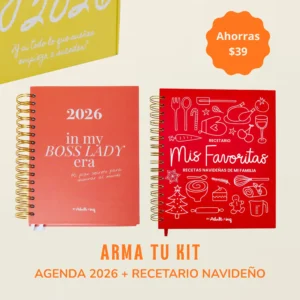 Agenda + recetario navideño a precio especial