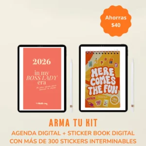 Agenda digital 2026 + sticker book digital