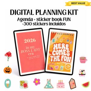 Agenda digital 2026 + sticker book digital